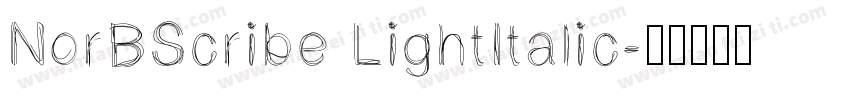 NorBScribe LightItalic字体转换